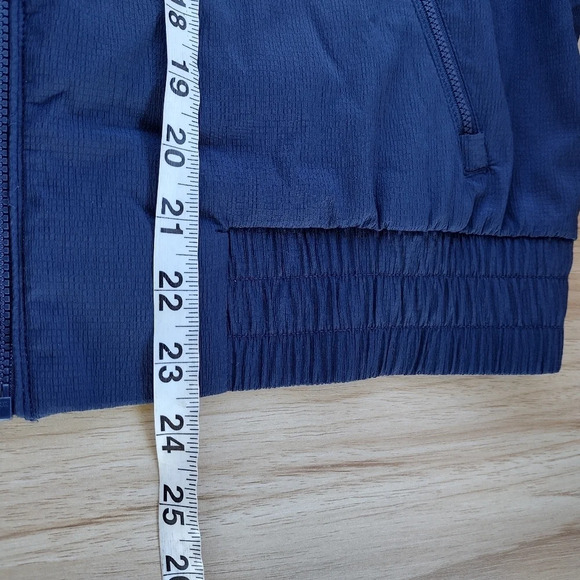 Athleta Amalfi UPF Bomber Jacket, Size Medium Navy Blue - Picture 9 of 9